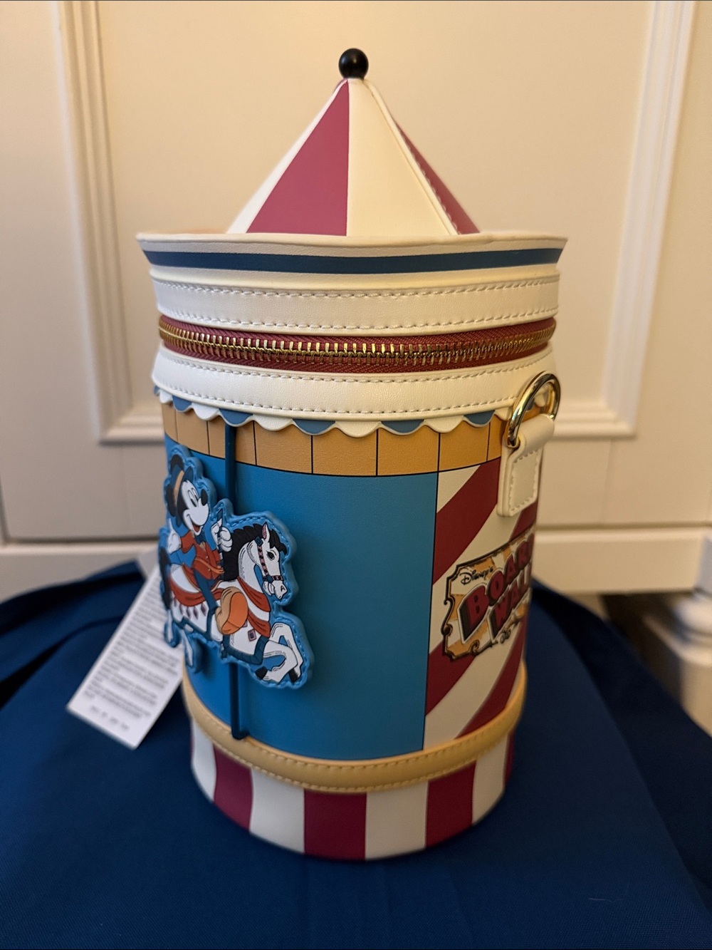 Disney Carousel Cylinder Crossbody Bag - Blue, White & Pink - Picture 9 of 9